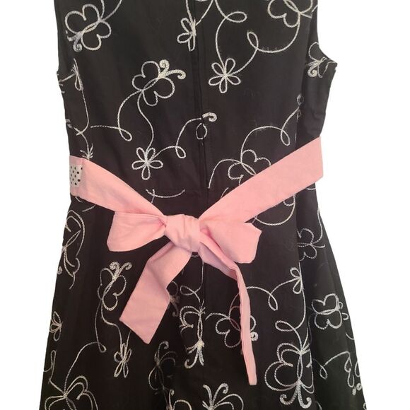 Rare Too Dress Petticoat Bow Floral Polka Dots‎ Embroidery Girls sz 8 - Picture 11 of 13